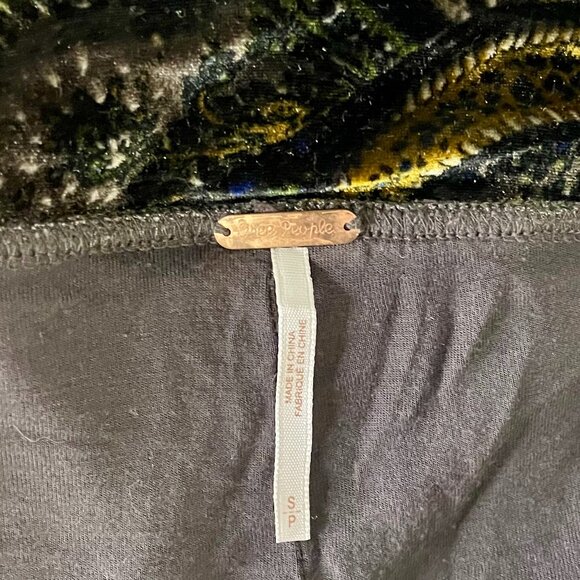 Free People Velvet "Maura" paisley flare pants - Picture 8 of 9